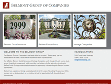 Tablet Screenshot of belmontgroup.com